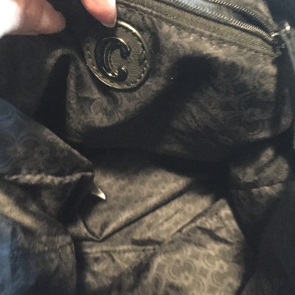 Charming Charlie’s black and silver mini backpack - Picture 10 of 11